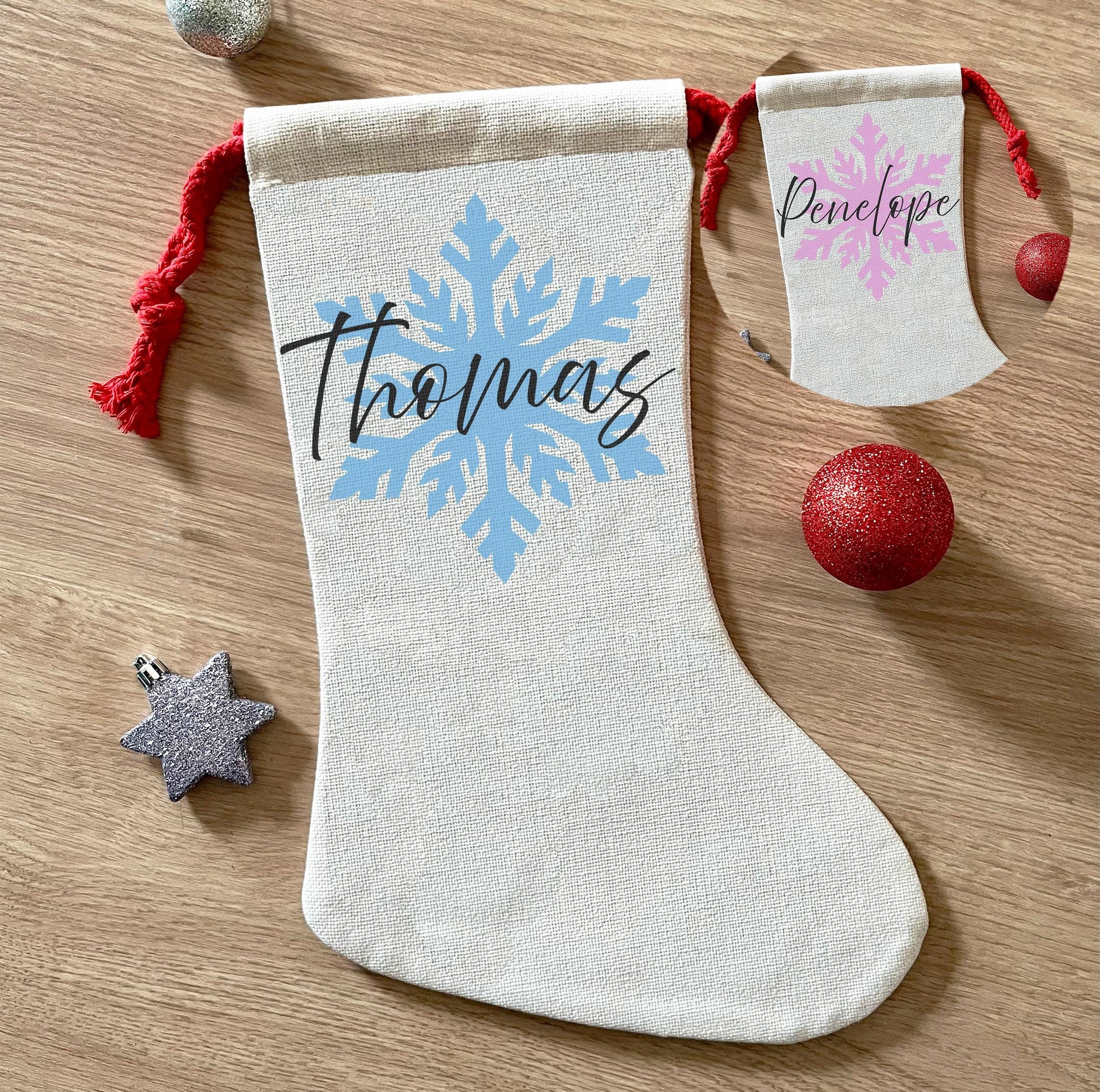 Personalised christmas colourful girls unicorn stocking,  xmas stocking, christmas eve box, personalised santa sack, first christmas gift