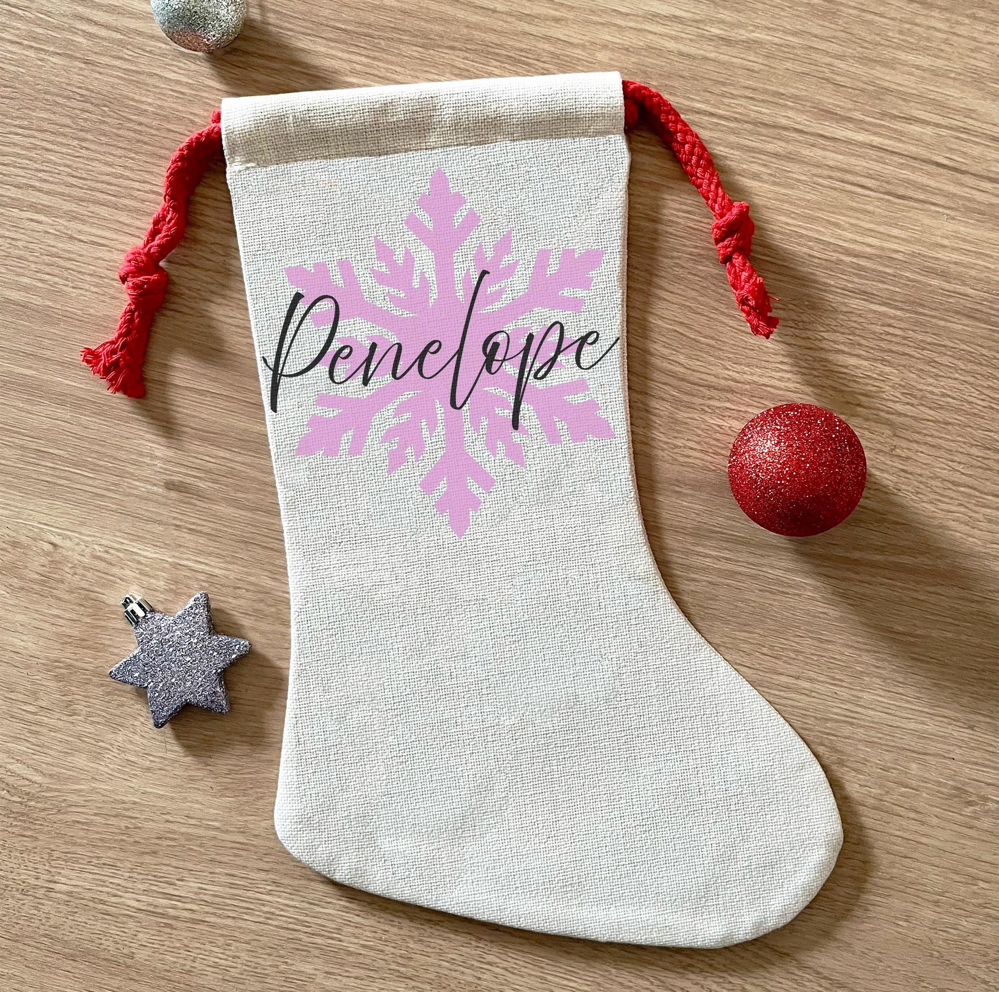 Personalised christmas colourful girls unicorn stocking,  xmas stocking, christmas eve box, personalised santa sack, first christmas gift