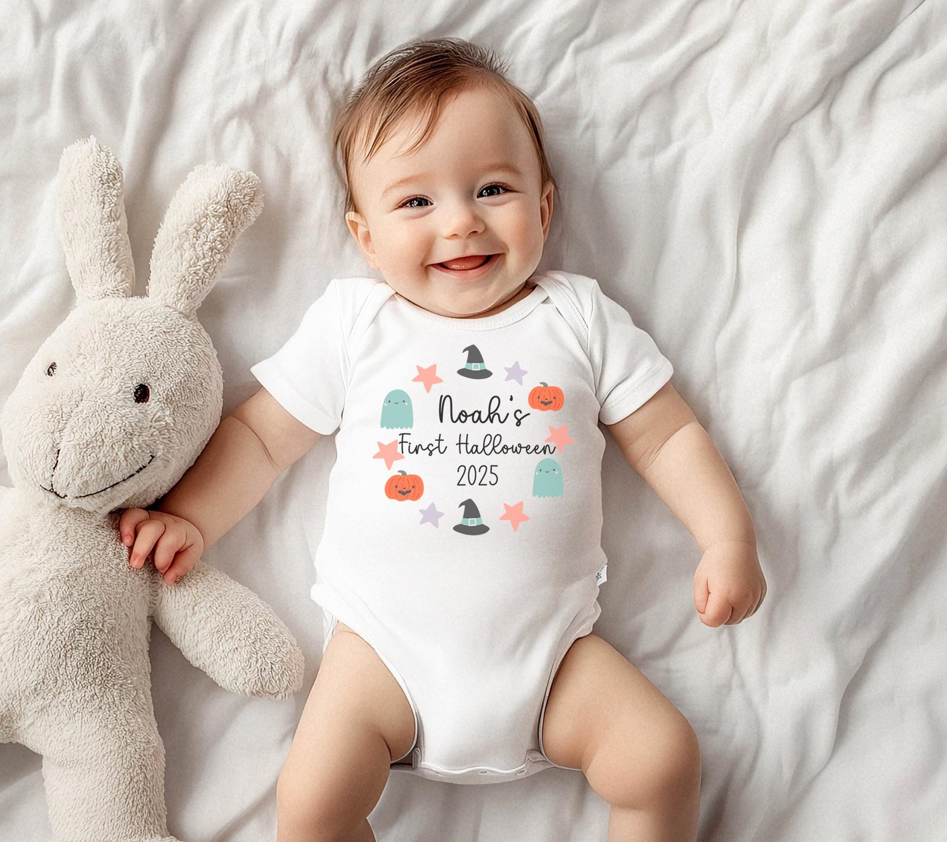 Personalised my first halloween vest , My first halloween top , Halloween clothes, Custom halloween vest , Halloween baby vest
