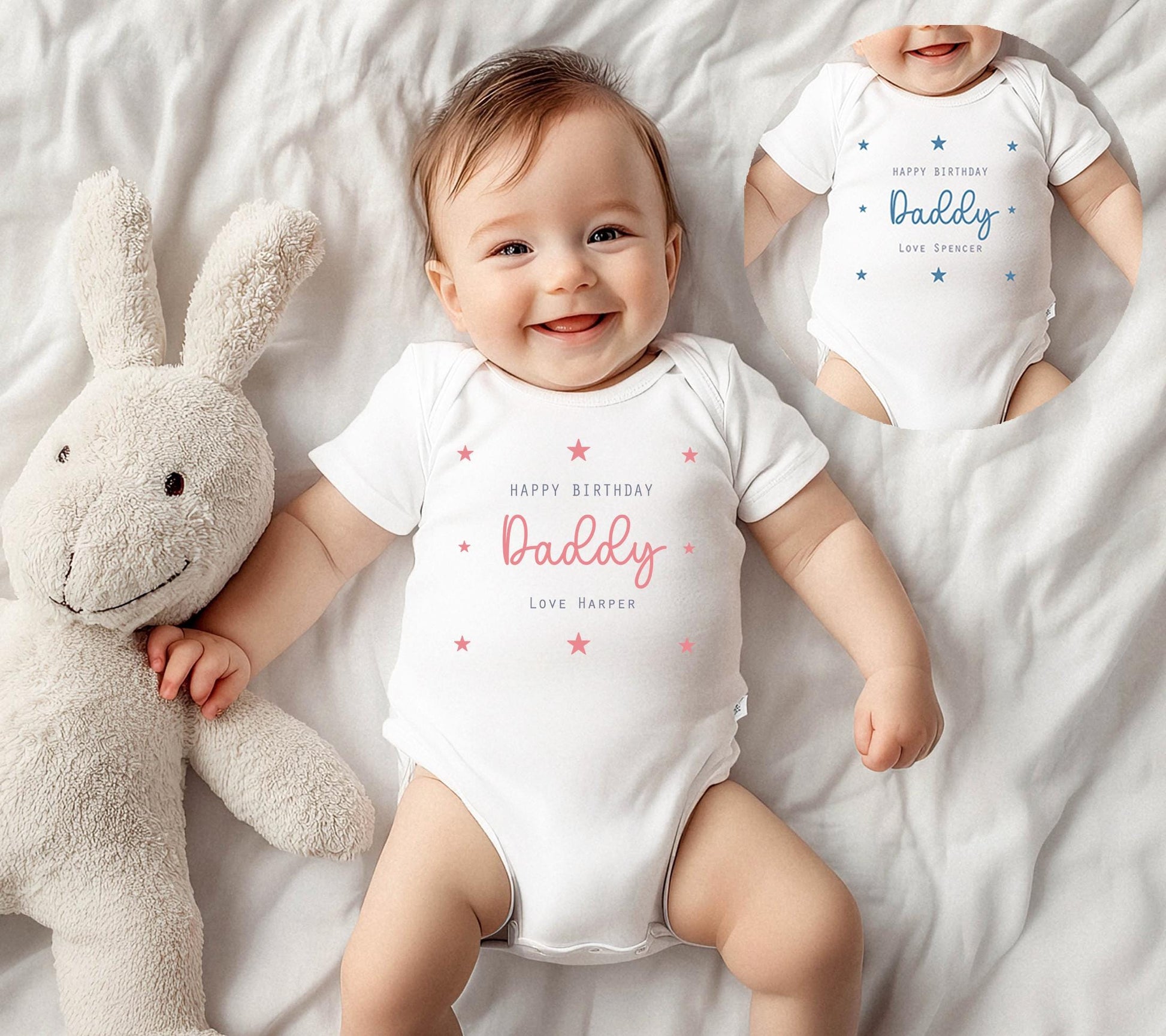 personalised happy birthday daddy vest, baby clothes, birthday dad gift, first birthday as my daddy day, Best daddy vest