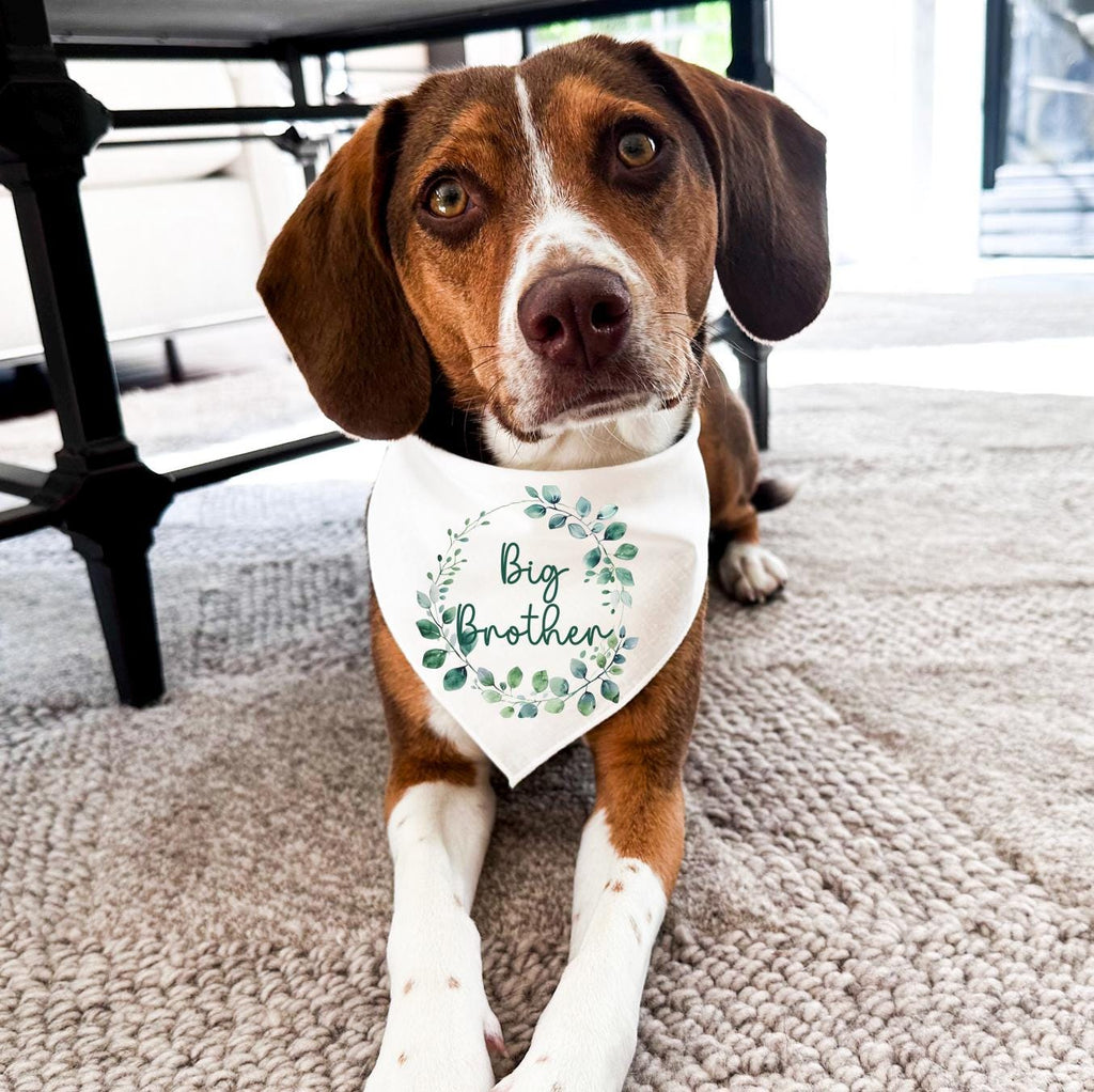 Big Brother Dog Bandana ,  Bandana for Dog Pregnancy Announcement ,  New Dog Sibling , Dog Mum Gift , Baby shower gift