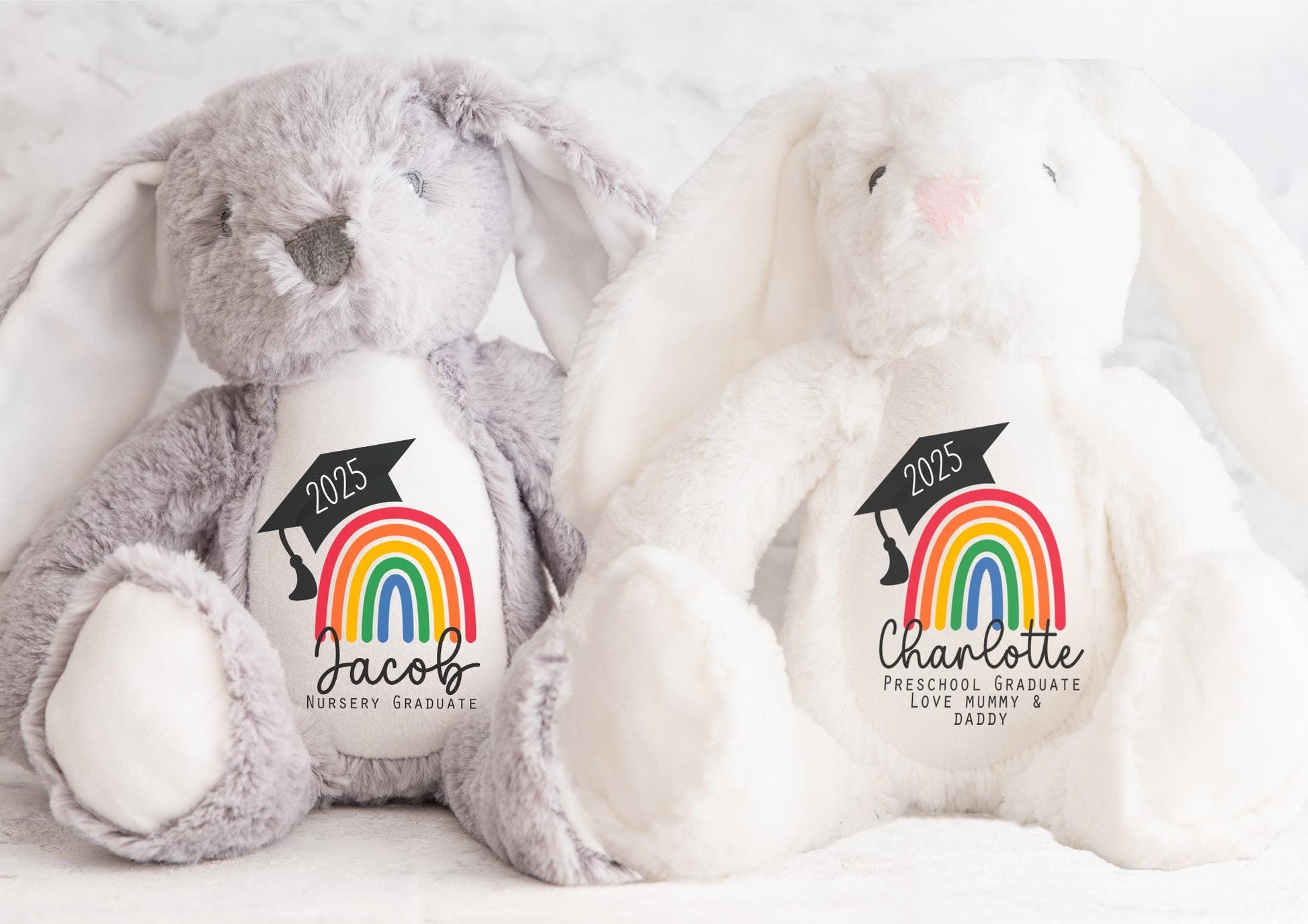 Personalised childrens graduation preschool teddy gift, Personalised childrens graduation daycare and nursery teddy gift