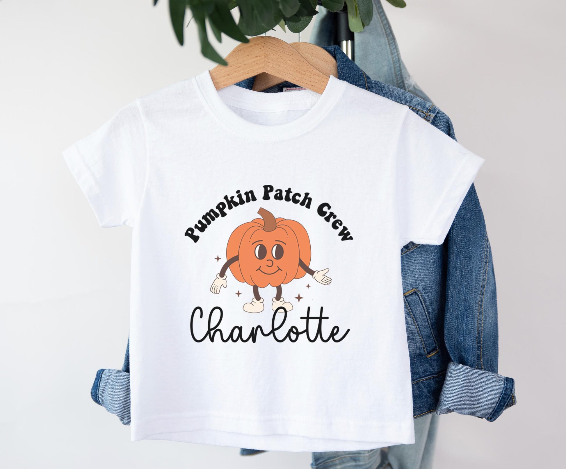 Personalised Retro Pumpkin Top , Personalised  Pumpkin Baby Vest , Halloween Outfit , Cutest Pumpkin Clothes , Groovy Pumpkin Top